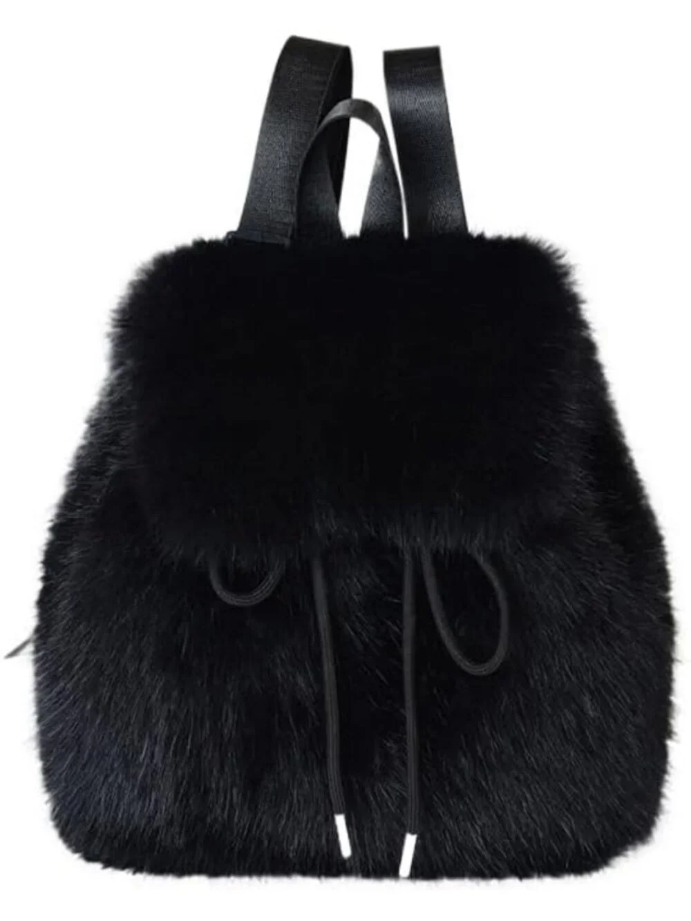Slouchy Faux Fur Leopard Mini Backpack | Women's Winter Fashion Bag, Fuzzy Style